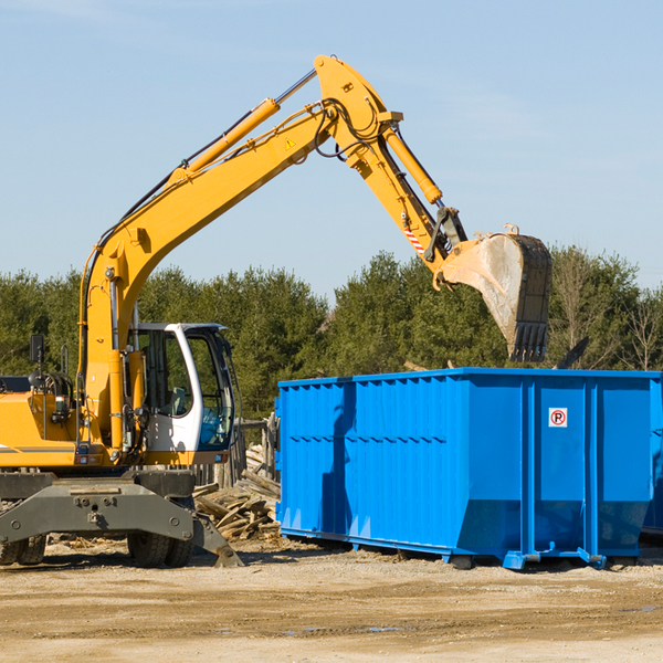 what kind of customer support is available for residential dumpster rentals in Reliez Valley CA